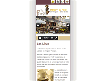 Tablet Screenshot of leforet-hotel-dordogne.com